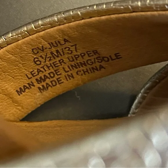 NWT Crown Vintage Julia Wood Block Heel Platform Sandal Women’s SZ 6.5 G… - Picture 9 of 9